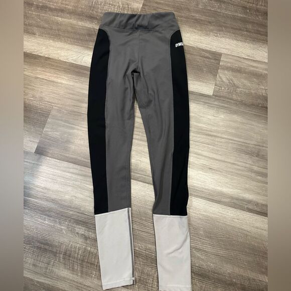 Gymshark Black & Gray High Rise Athletic Leggings Women's Size Small - Picture 2 of 7
